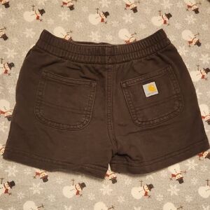 Carhartt Dark Brown Shorts with Logo